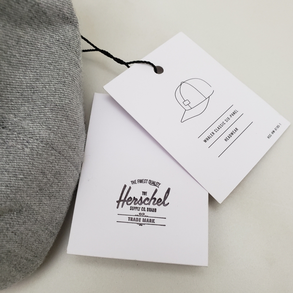 NEW Herschel Supply Co. Whaler Classic 6-Panel Cap Grey and Navy One Size - Picture 7 of 8